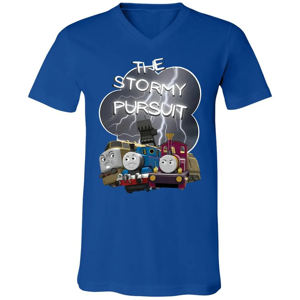 Unisex V-Neck T-Shirt - 465VYU2L - True Royal - 4