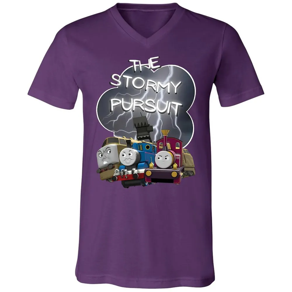 Unisex V-Neck T-Shirt - 465VYU2L - Team Purple - 2