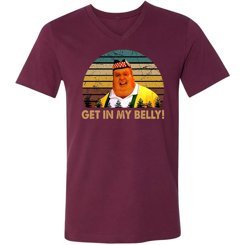 Unisex V-Neck T-Shirt - G2CSV9EY - Maroon - 6