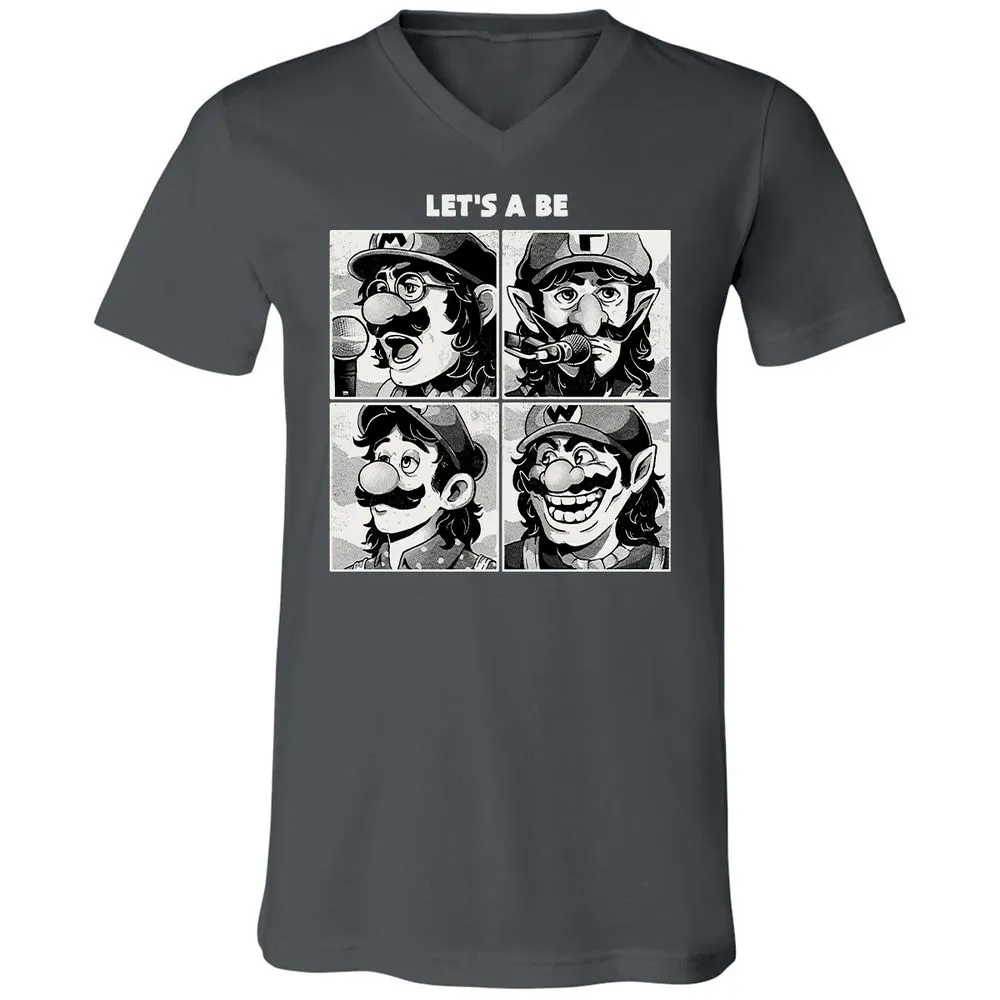 Unisex V-Neck T-Shirt - WH5C9F5V - Asphalt - 12