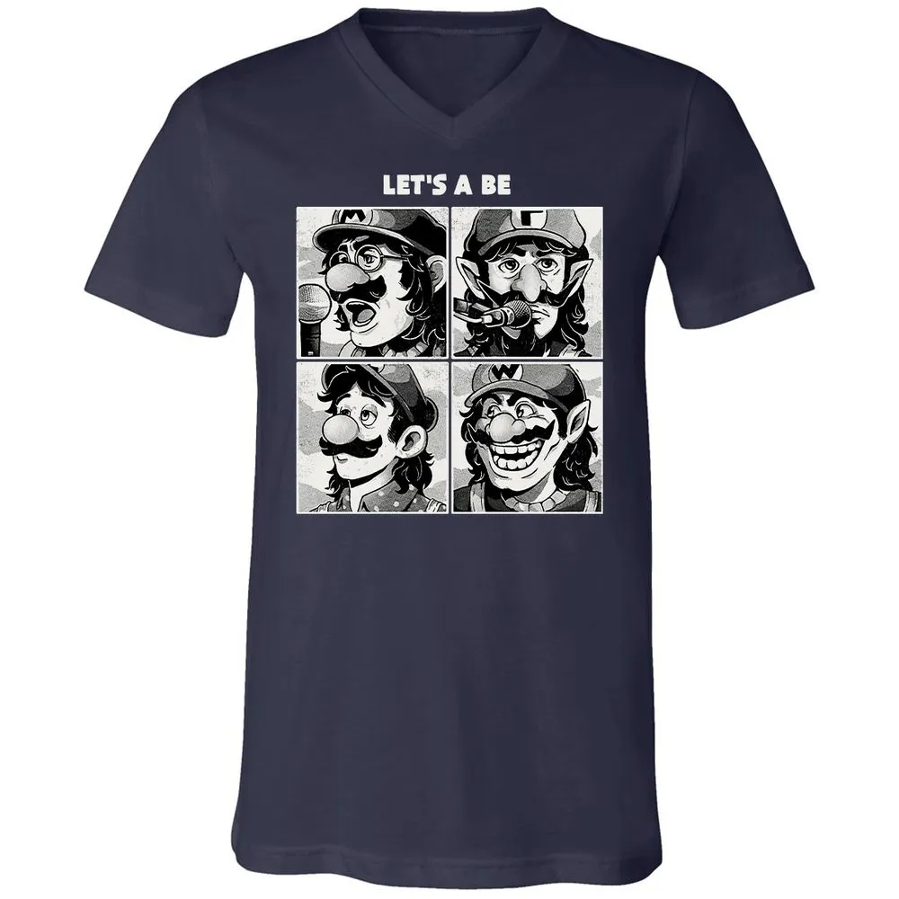 Unisex V-Neck T-Shirt - WH5C9F5V - Navy - 2