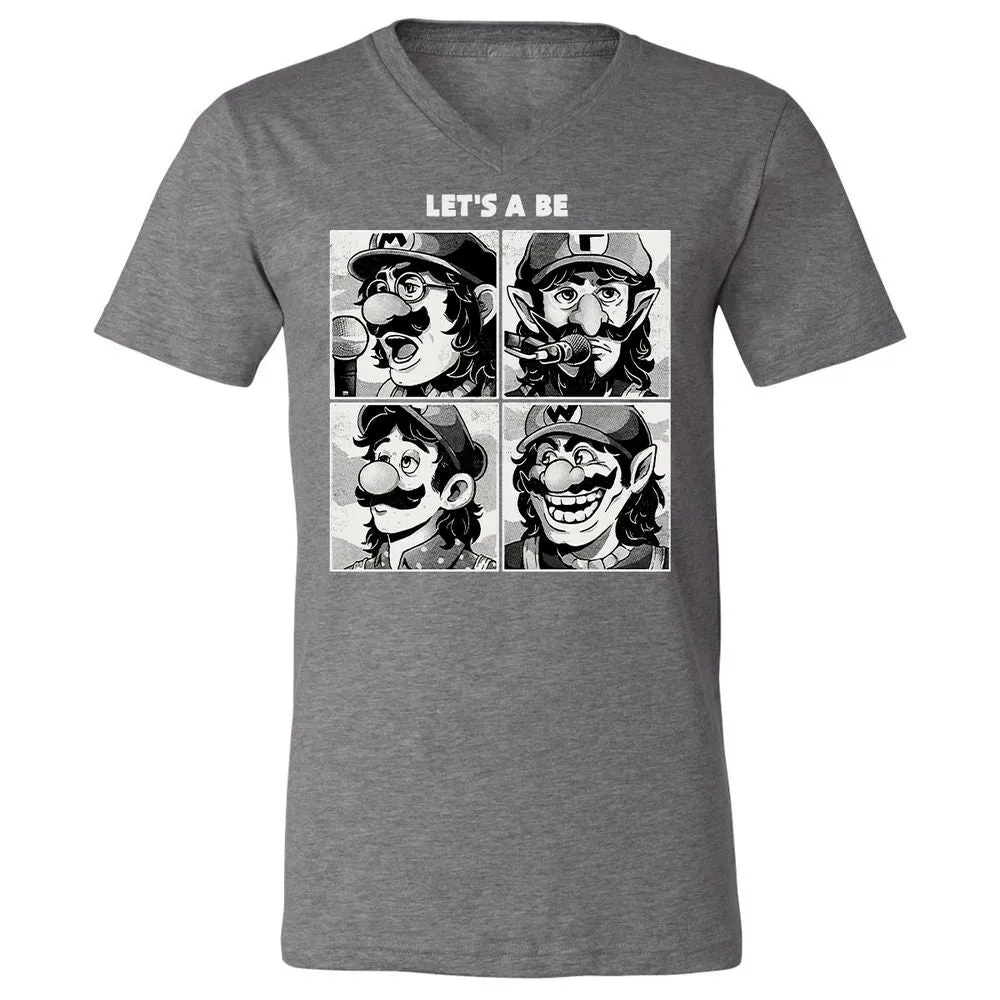Unisex V-Neck T-Shirt - WH5C9F5V - Deep Heather - 13