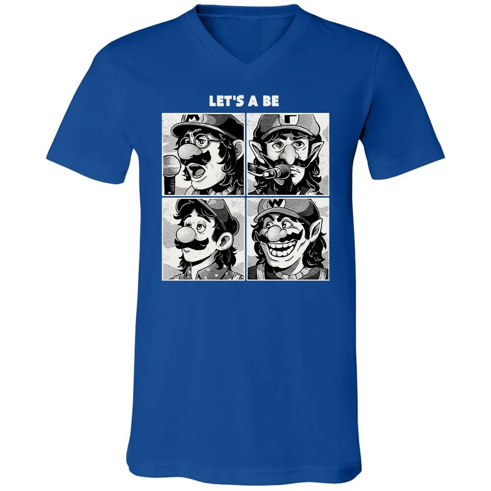 Unisex V-Neck T-Shirt - WH5C9F5V - True Royal - 4