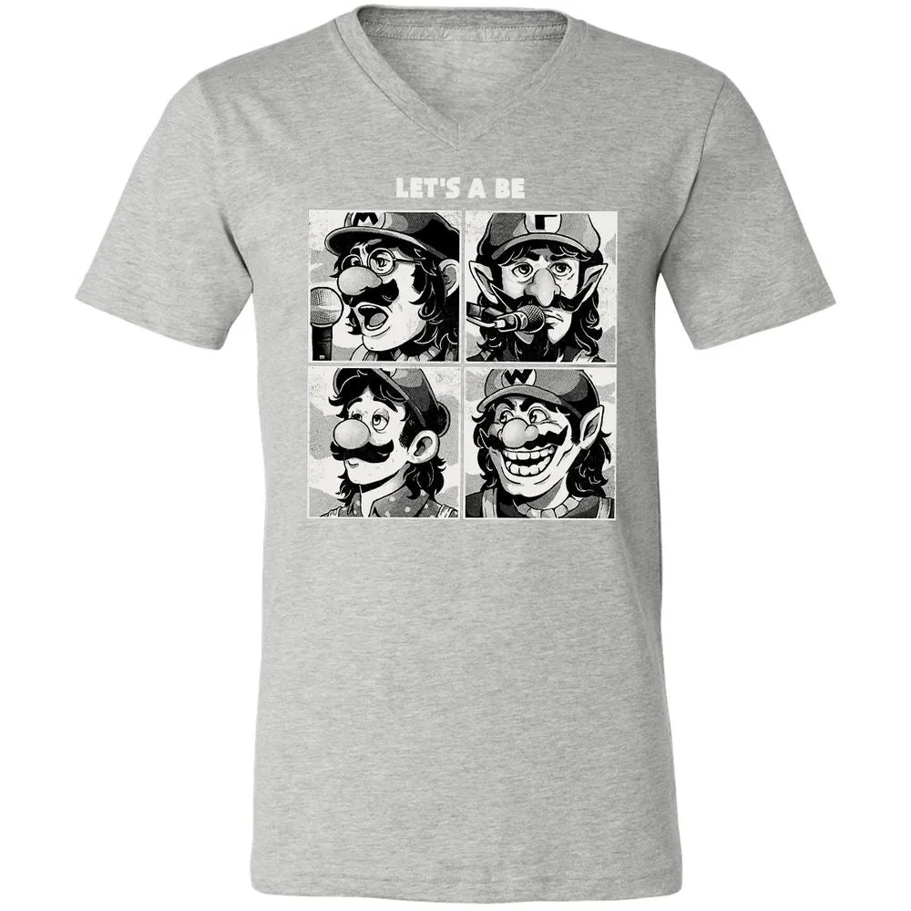 Unisex V-Neck T-Shirt - WH5C9F5V - Athletic Heather - 7