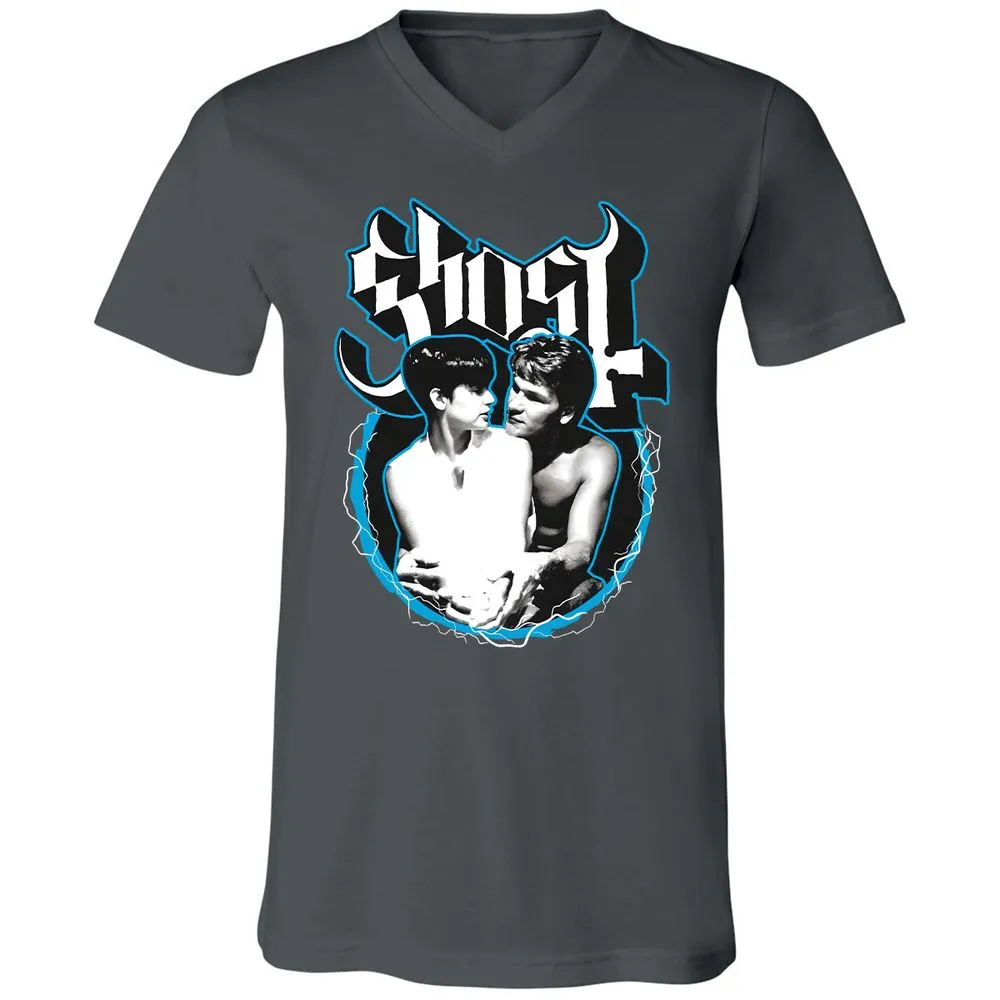 Unisex V-Neck T-Shirt - 5HHKQUC7 - Asphalt - 12