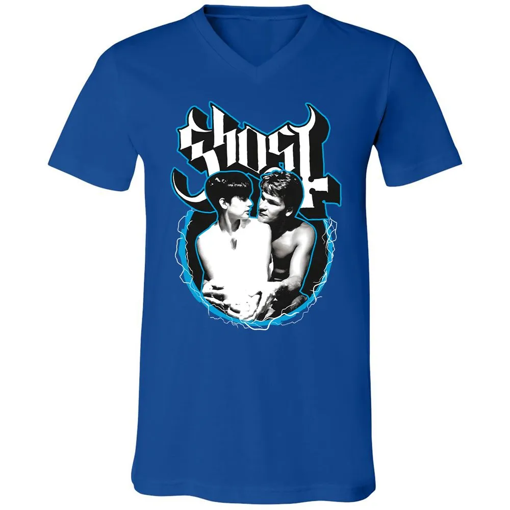 Unisex V-Neck T-Shirt - 5HHKQUC7 - True Royal - 4
