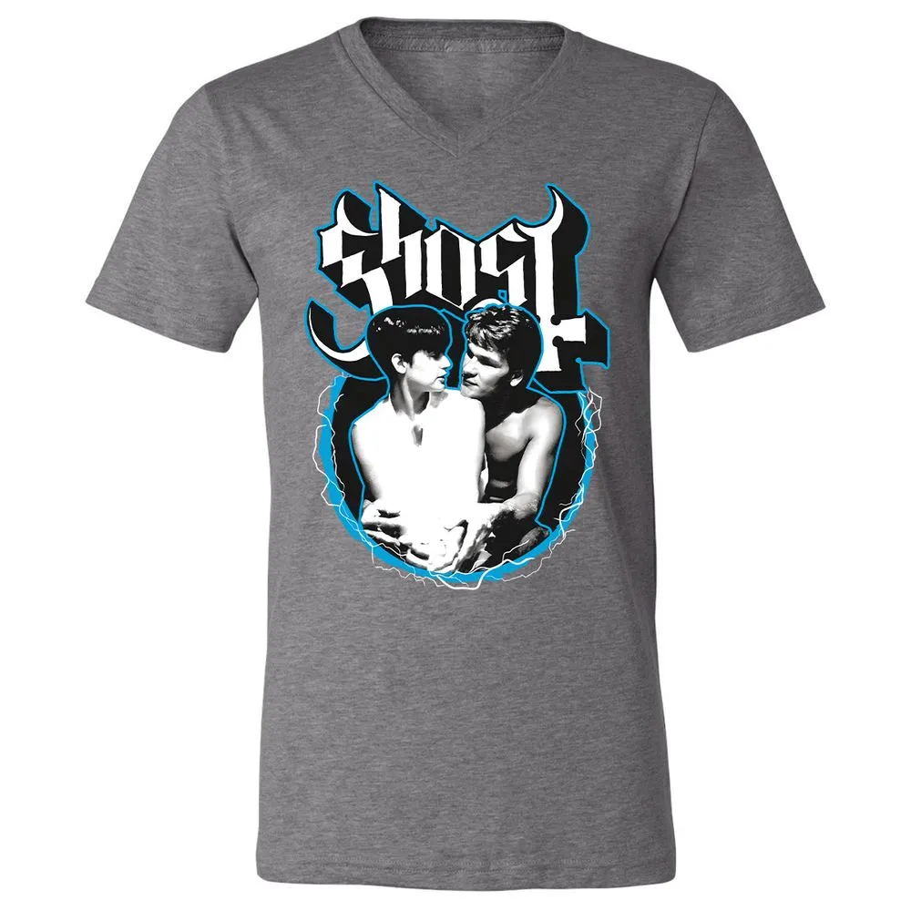 Unisex V-Neck T-Shirt - 5HHKQUC7 - Deep Heather - 13