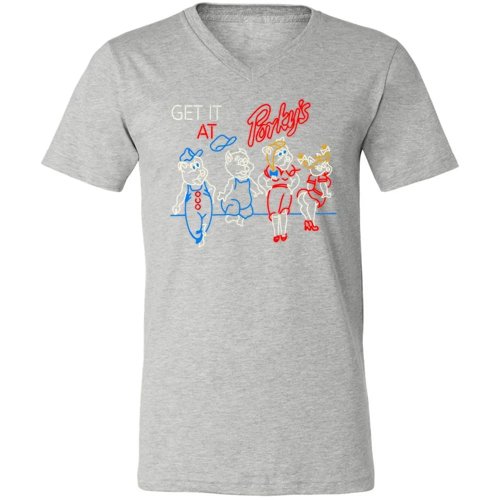 Unisex V-Neck T-Shirt - MADRW152 - Athletic Heather - 7