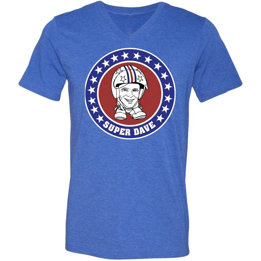 Unisex V-Neck T-Shirt - ULX71FAG - Heather True Royal - 14