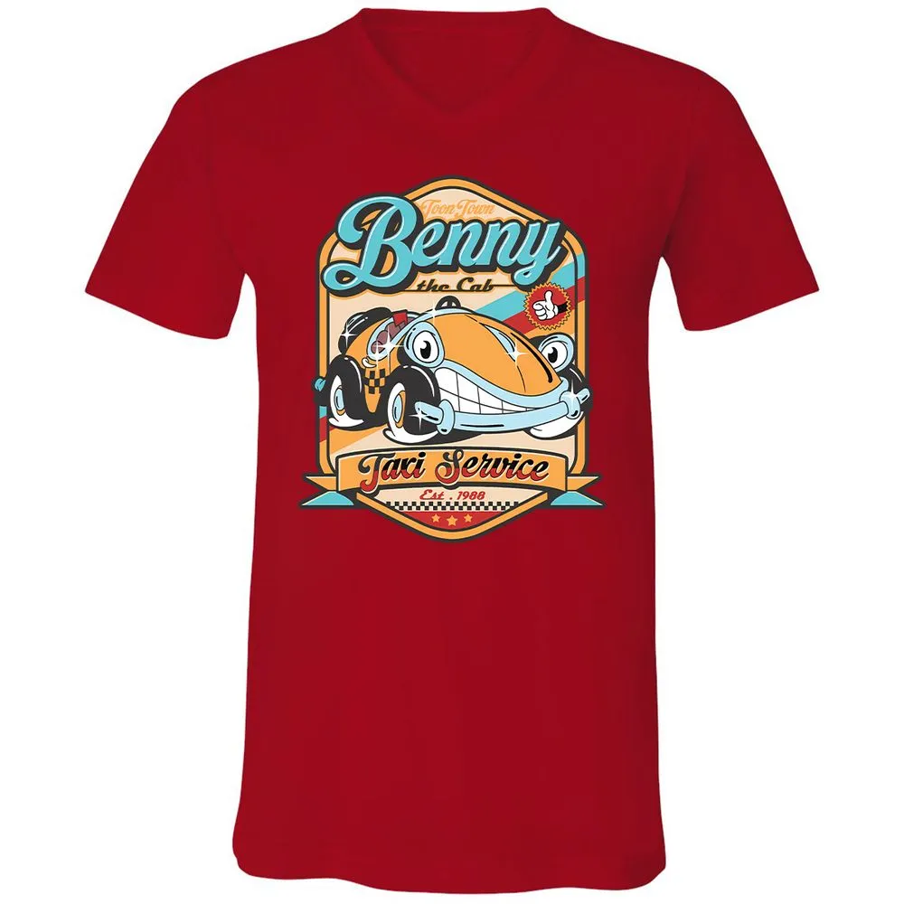 Unisex V-Neck T-Shirt - 2JTHAMFJ - Red - 3