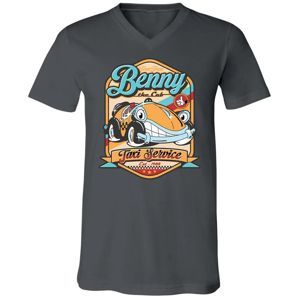 Unisex V-Neck T-Shirt - 2JTHAMFJ - Asphalt - 12