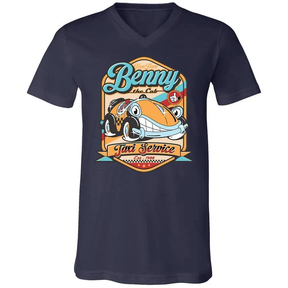 Unisex V-Neck T-Shirt - 2JTHAMFJ - Navy - 9