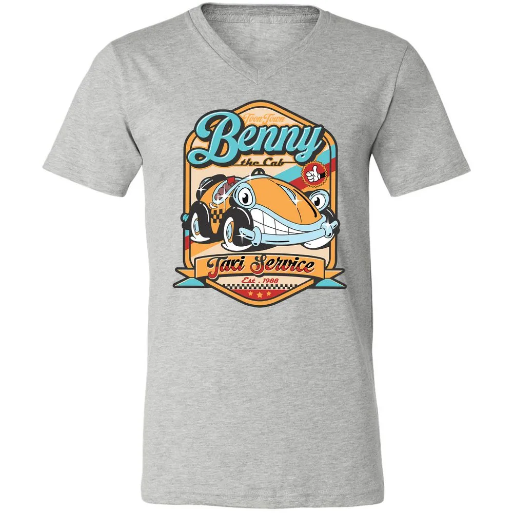 Unisex V-Neck T-Shirt - 2JTHAMFJ - Athletic Heather - 7
