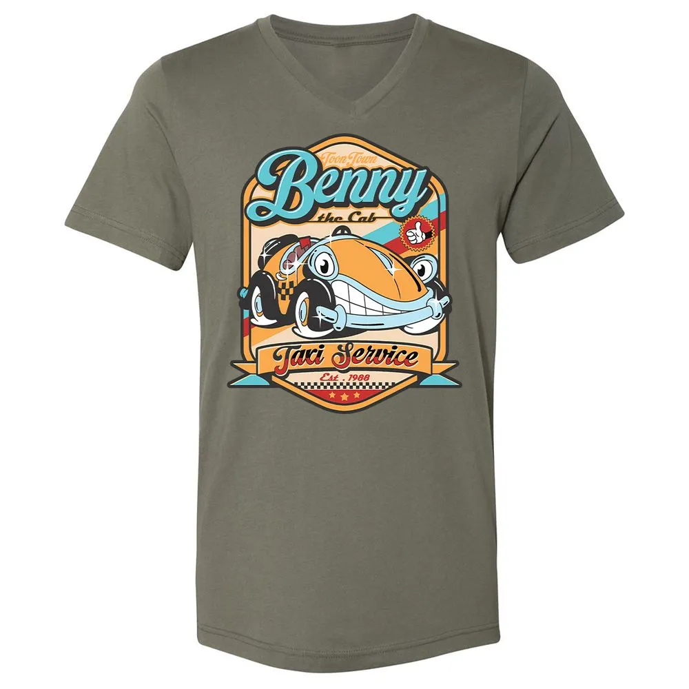 Unisex V-Neck T-Shirt - 2JTHAMFJ - Military Green - 10
