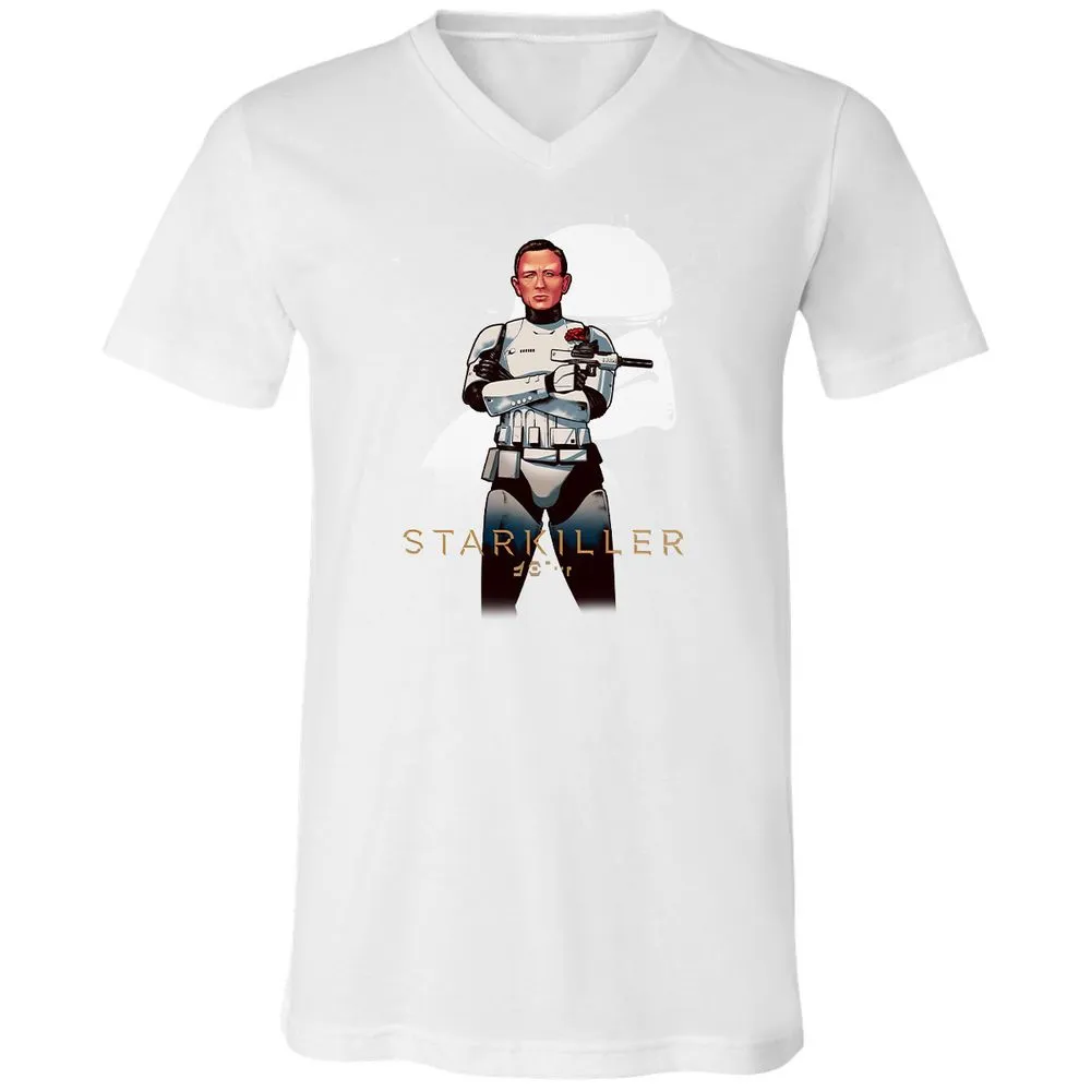 Unisex V-Neck T-Shirt - KX1N4UDK - White - 5