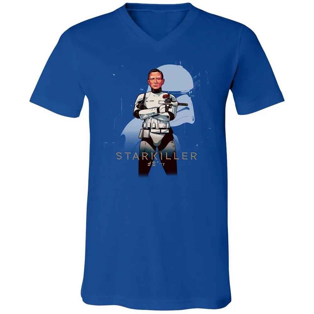 Unisex V-Neck T-Shirt - KX1N4UDK - True Royal - 4