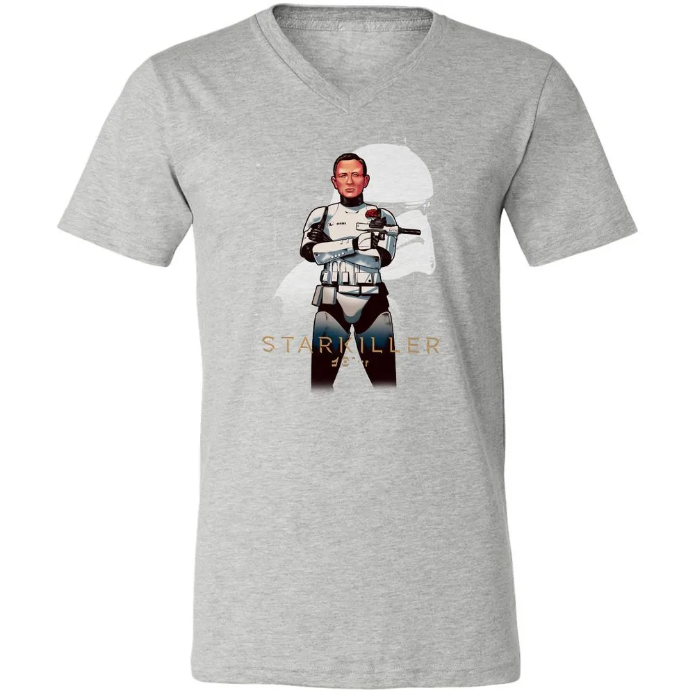 Unisex V-Neck T-Shirt - KX1N4UDK - Athletic Heather - 7