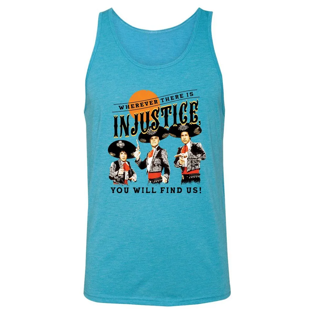Unisex Jersey Tank - W9R4QQVL - Aqua Triblend - 3