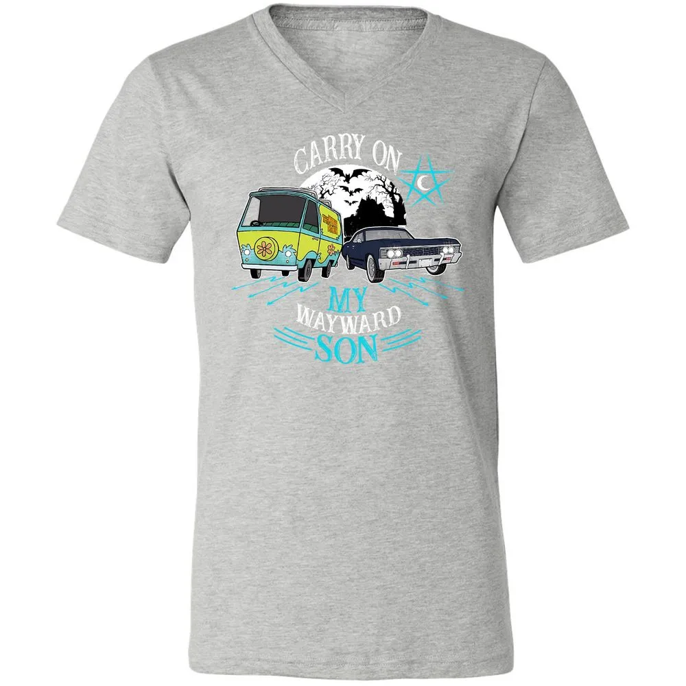 Unisex V-Neck T-Shirt - TZZBD337 - Athletic Heather - 7