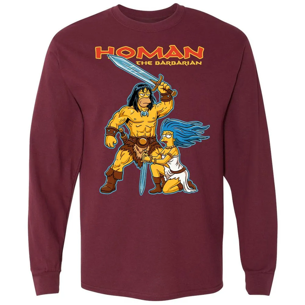 Long Sleeve T-Shirt - 82QGFG4K - Maroon - 11