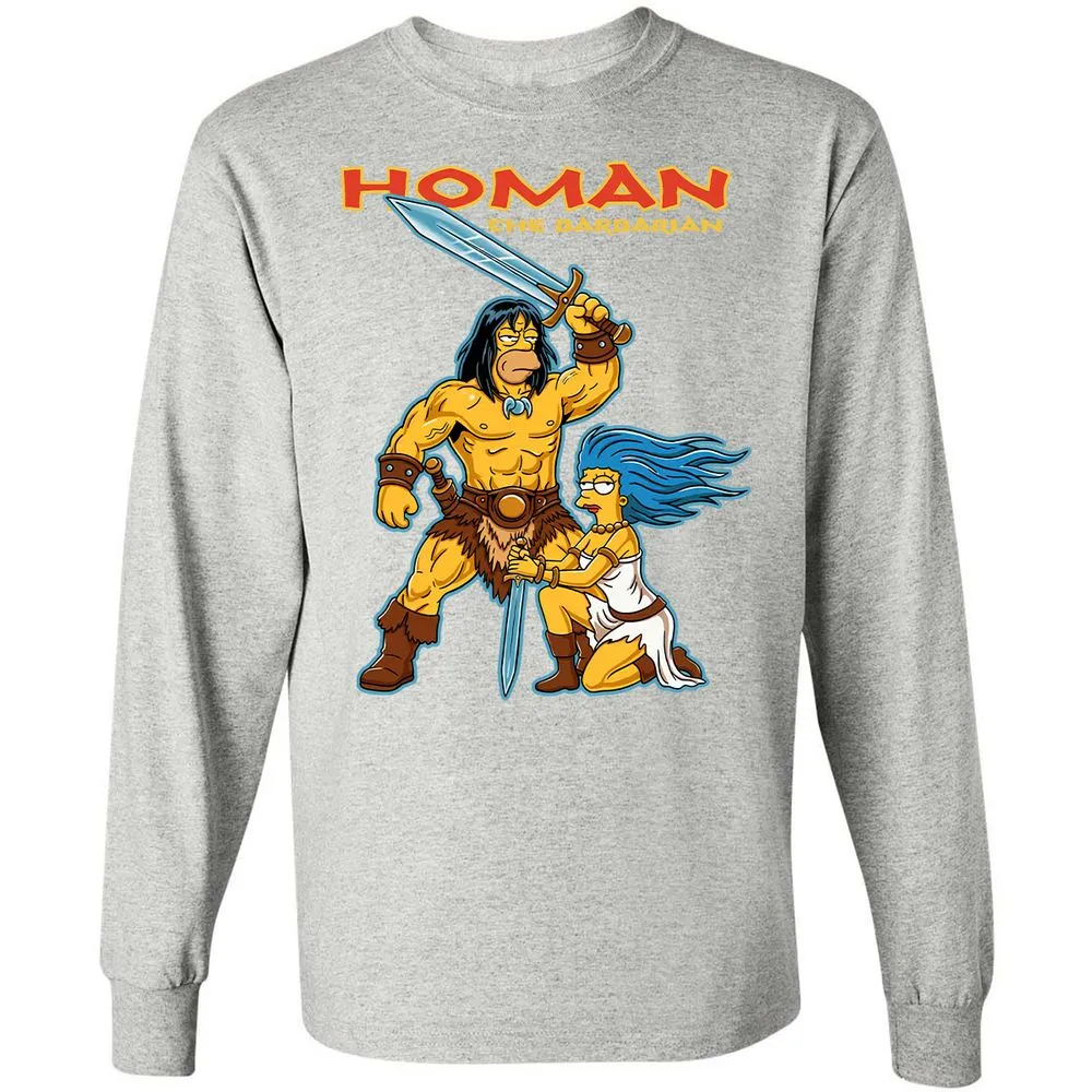 Long Sleeve T-Shirt - 82QGFG4K - Ash - 7