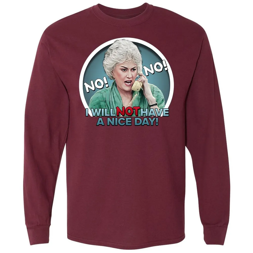 Long Sleeve T-Shirt - FR8HPM62 - Maroon - 11
