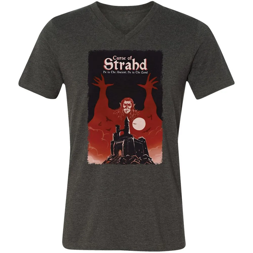 Unisex V-Neck T-Shirt - PKGGG4KS - Dark Grey Heather - 8