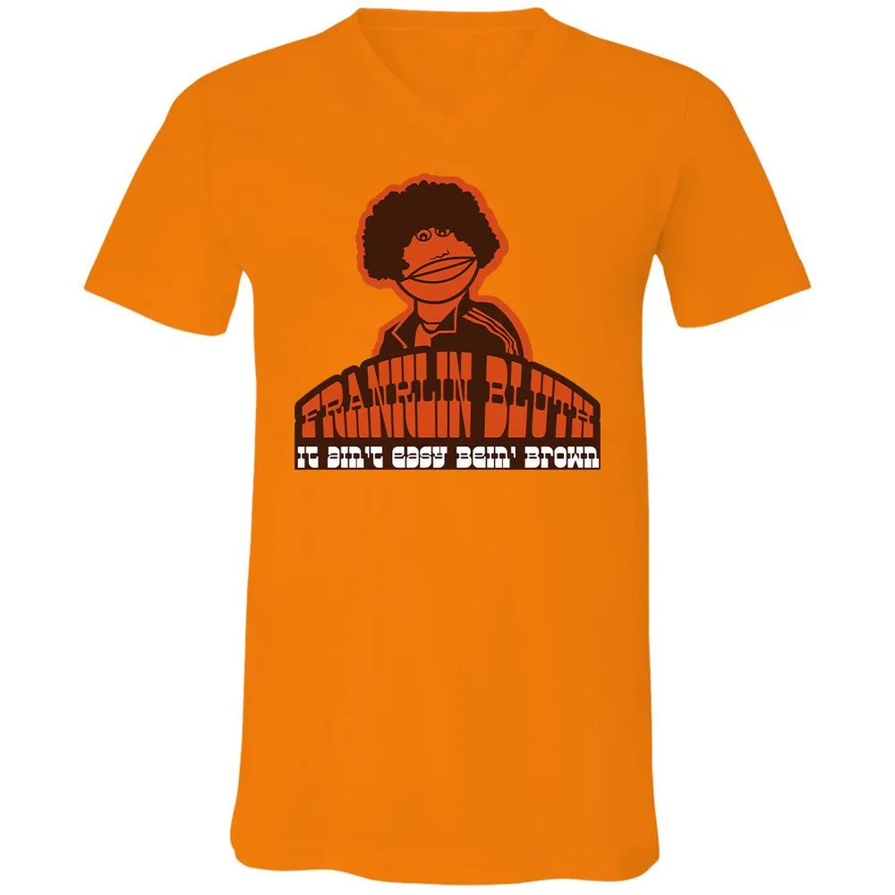 Unisex V-Neck T-Shirt - 4S9AVNBX - Orange - 11