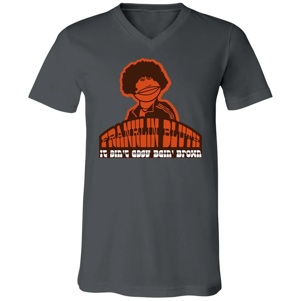 Unisex V-Neck T-Shirt - 4S9AVNBX - Asphalt - 12