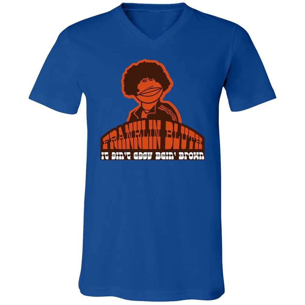 Unisex V-Neck T-Shirt - 4S9AVNBX - True Royal - 4