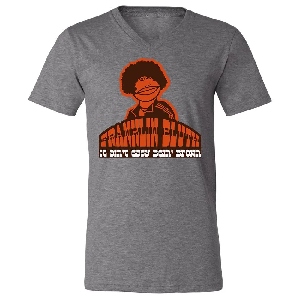Unisex V-Neck T-Shirt - 4S9AVNBX - Deep Heather - 13