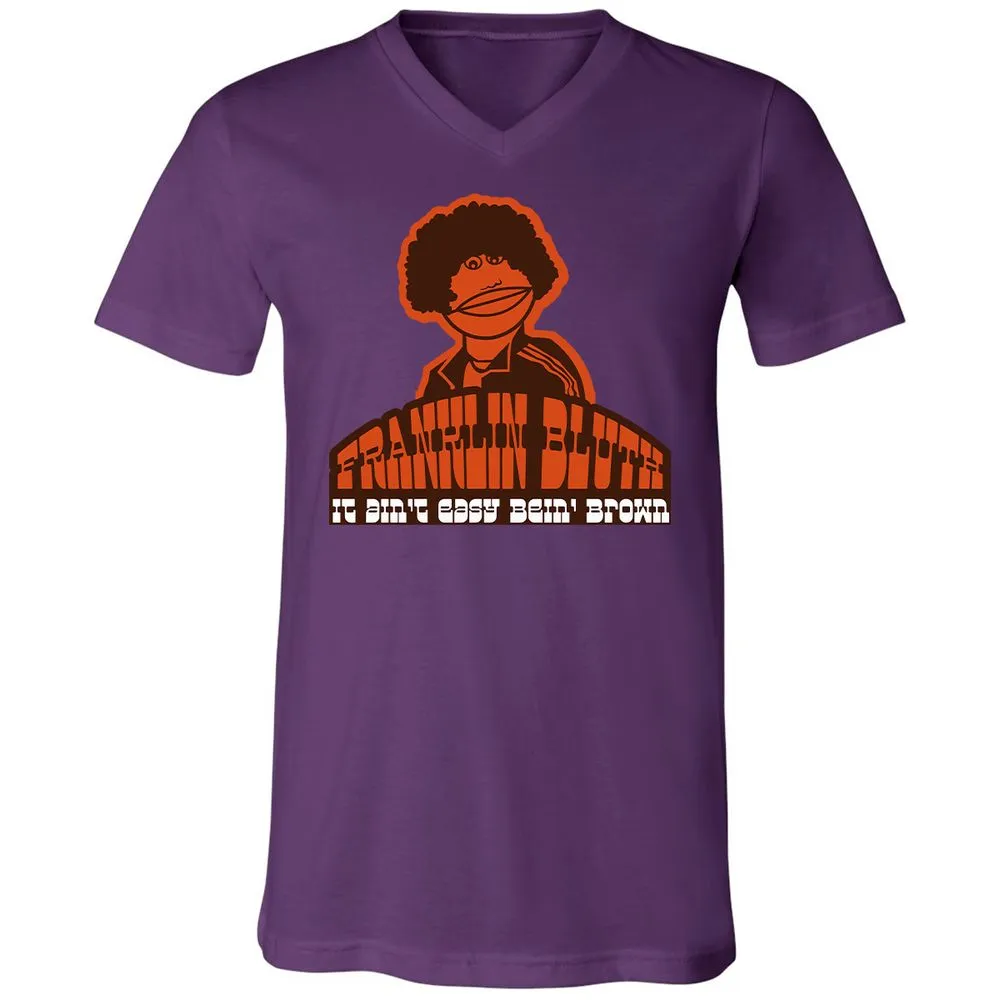 Unisex V-Neck T-Shirt - 4S9AVNBX - Team Purple - 9