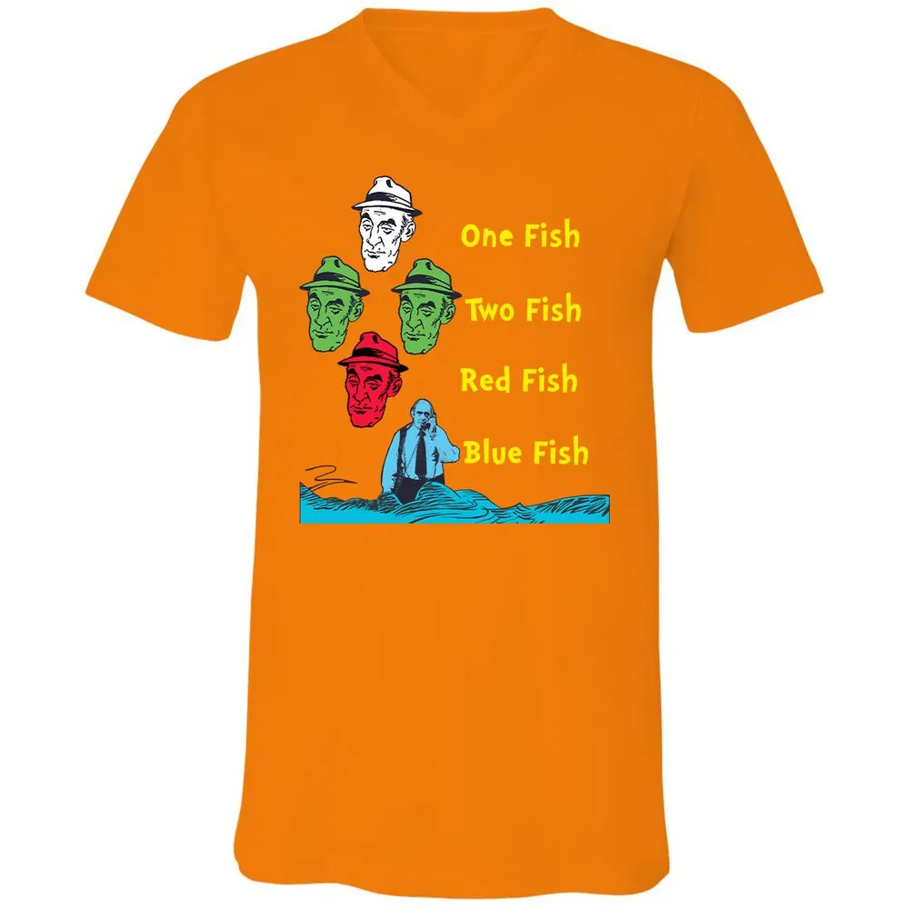 Unisex V-Neck T-Shirt - AC3TR6T4 - Orange - 11