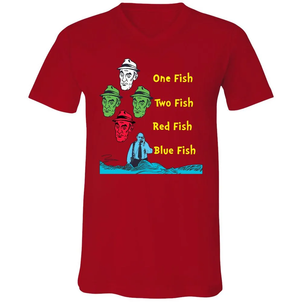 Unisex V-Neck T-Shirt - AC3TR6T4 - Red - 3