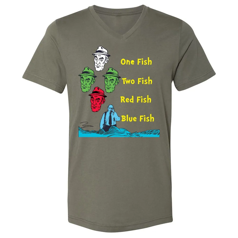 Unisex V-Neck T-Shirt - AC3TR6T4 - Military Green - 10
