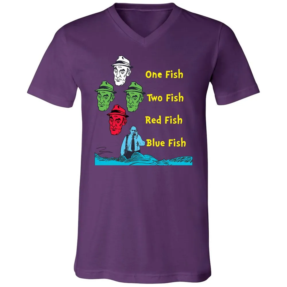 Unisex V-Neck T-Shirt - AC3TR6T4 - Team Purple - 9