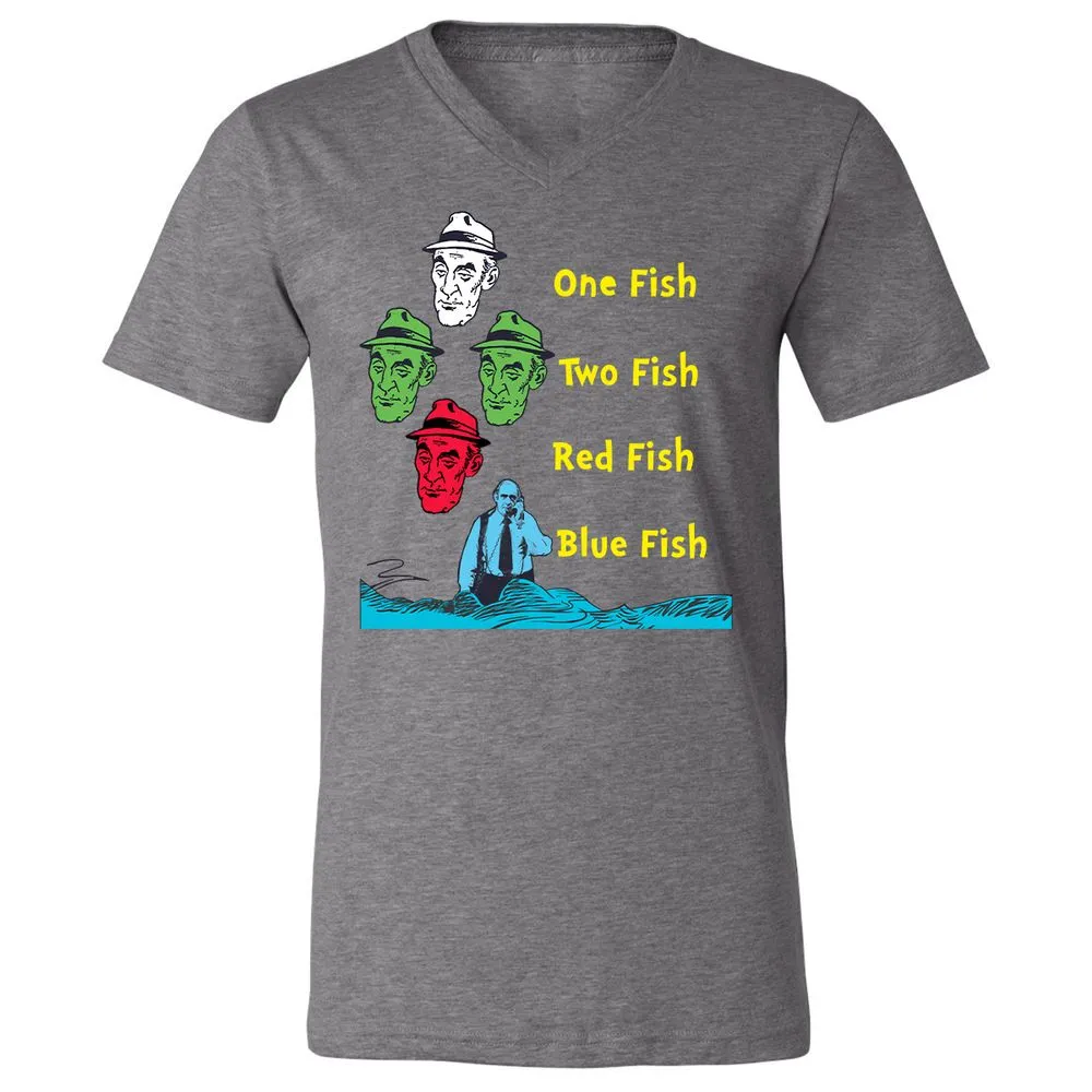 Unisex V-Neck T-Shirt - AC3TR6T4 - Deep Heather - 13