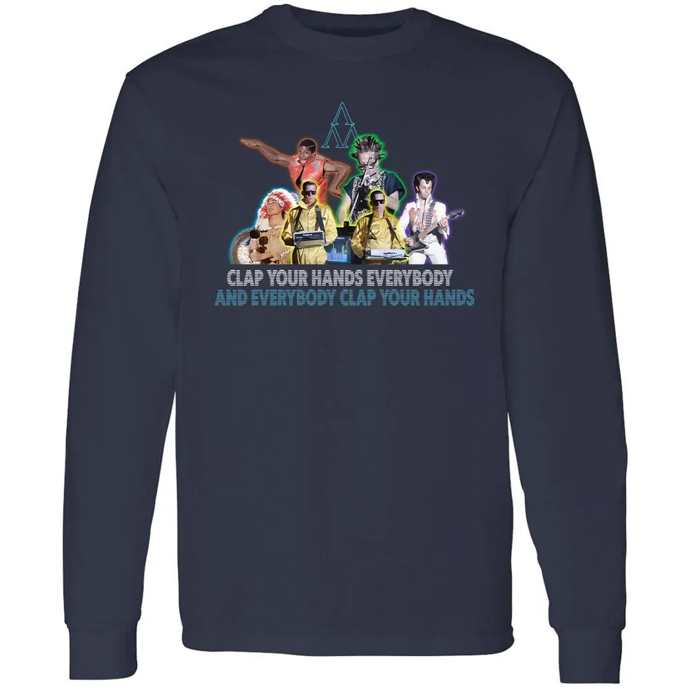 Long Sleeve T-Shirt - GZVCZ2K9 - Navy - 2