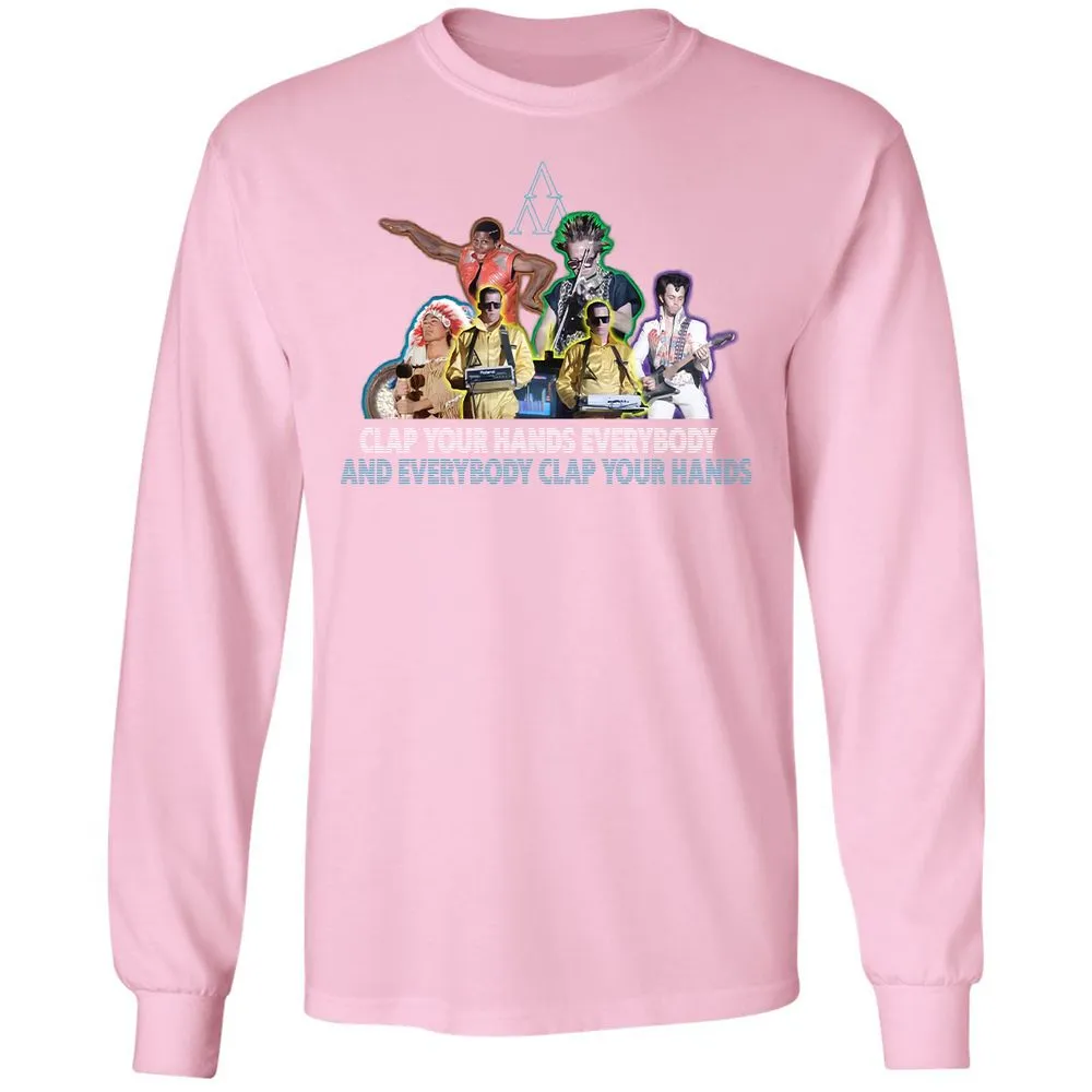 Long Sleeve T-Shirt - GZVCZ2K9 - Light Pink - 3