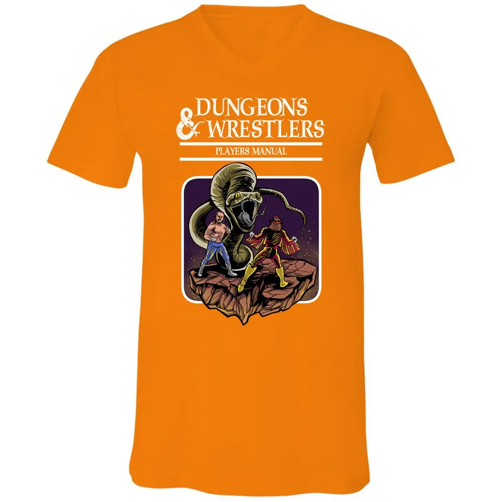 Unisex V-Neck T-Shirt - DJUVVQE4 - Orange - 11