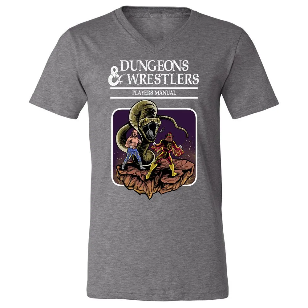 Unisex V-Neck T-Shirt - DJUVVQE4 - Deep Heather - 13