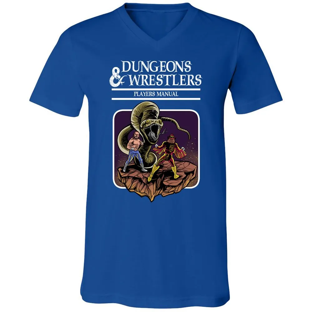 Unisex V-Neck T-Shirt - DJUVVQE4 - True Royal - 4