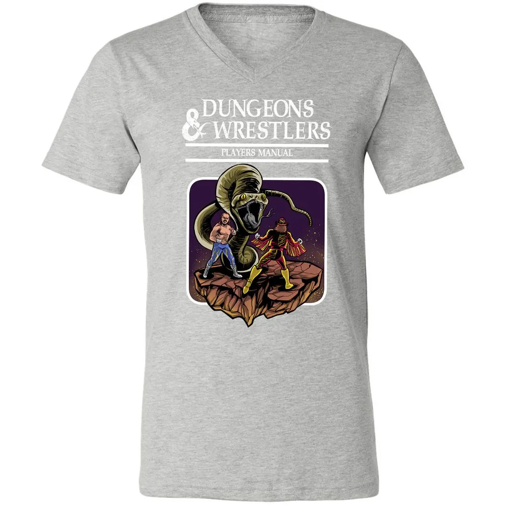 Unisex V-Neck T-Shirt - DJUVVQE4 - Athletic Heather - 7