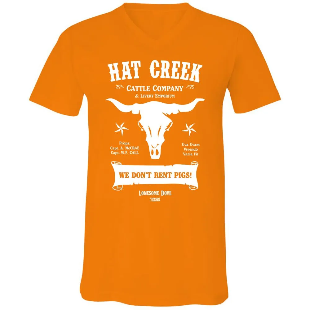 Unisex V-Neck T-Shirt - 5ENF3MHS - Orange - 11