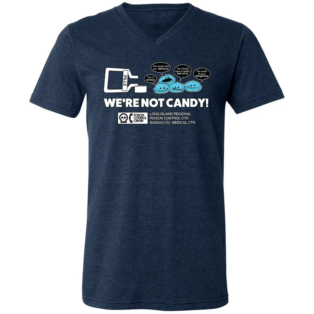 Unisex V-Neck T-Shirt - 8E3DPZKJ - Heather Navy - 15