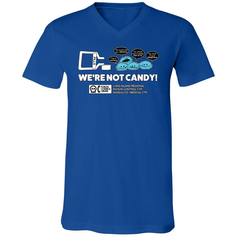 Unisex V-Neck T-Shirt - 8E3DPZKJ - True Royal - 4