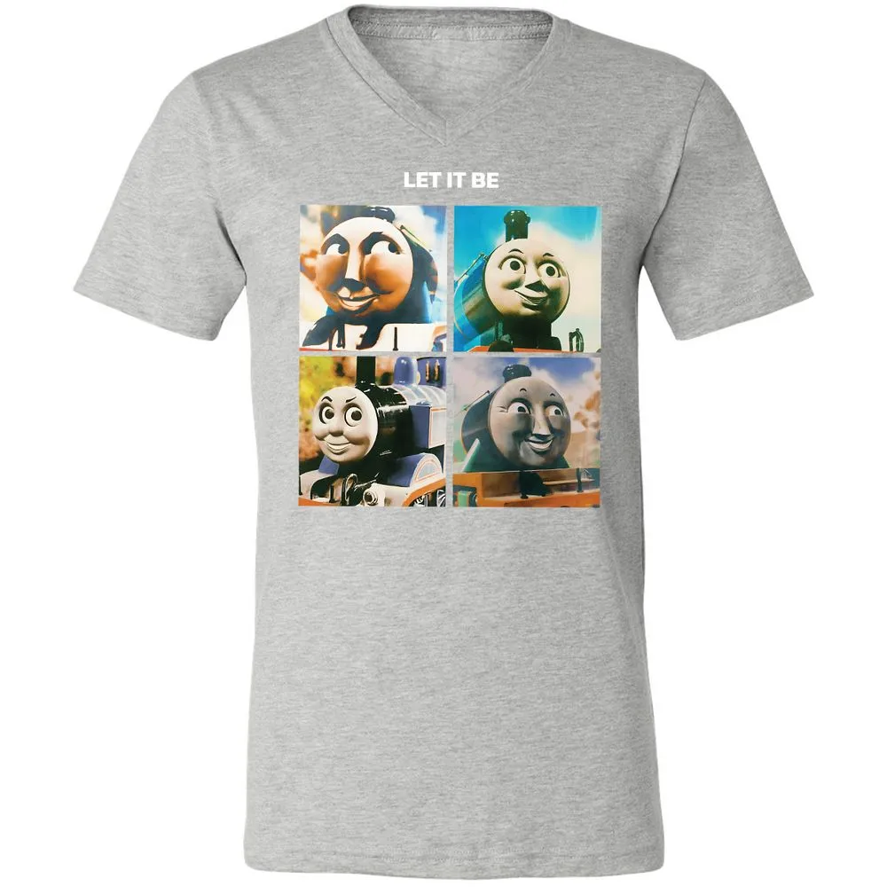 Unisex V-Neck T-Shirt - 72GWQUHN - Athletic Heather - 7