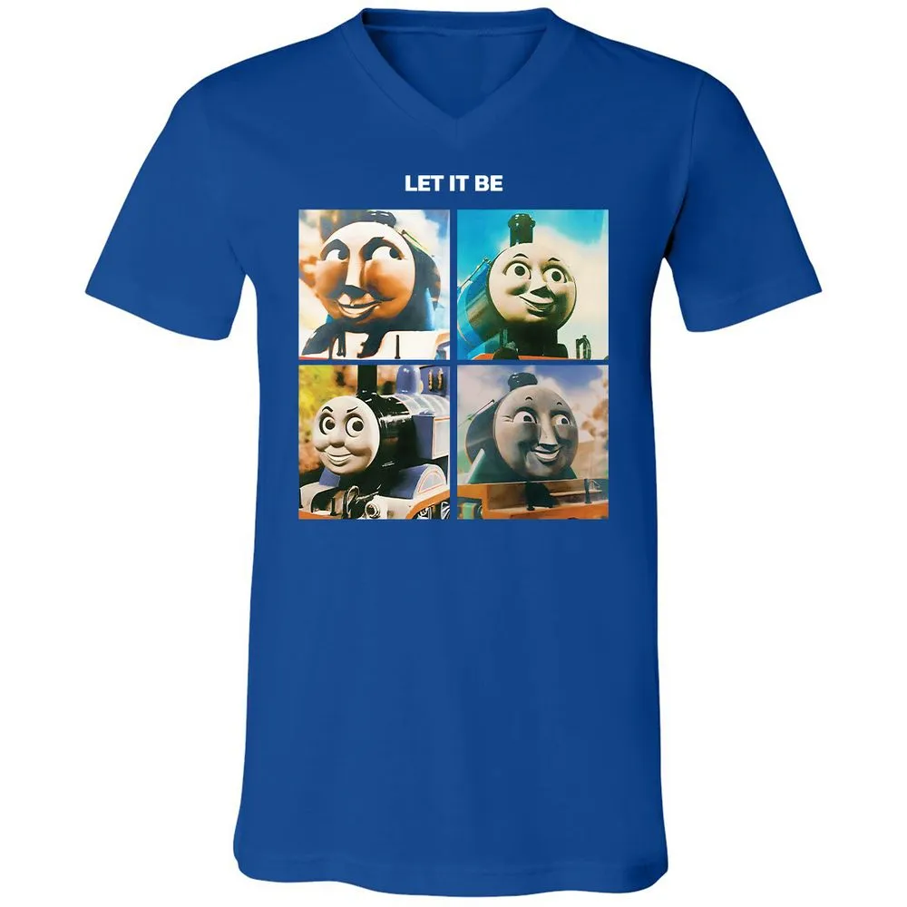 Unisex V-Neck T-Shirt - 72GWQUHN - True Royal - 4