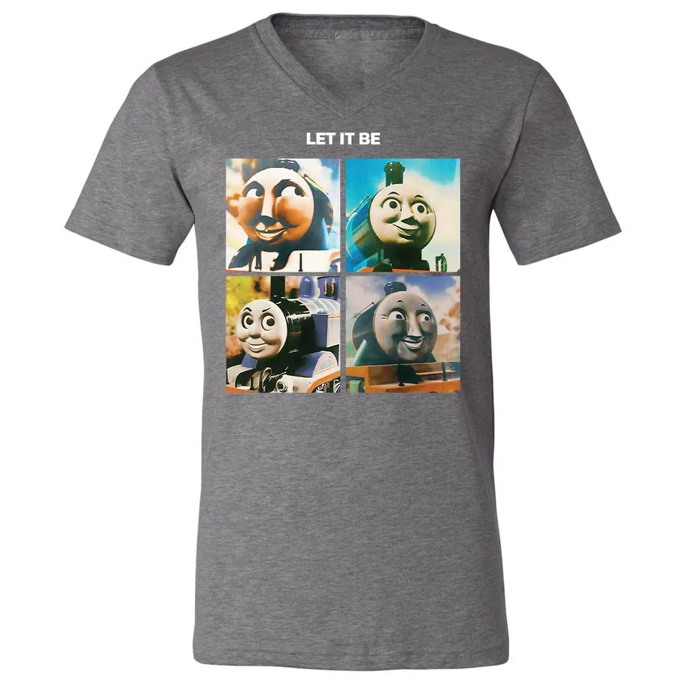 Unisex V-Neck T-Shirt - 72GWQUHN - Deep Heather - 13