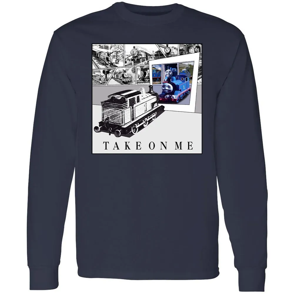 Long Sleeve T-Shirt - 7QH2LYBP - Navy - 2